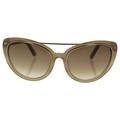 Tom Ford FT0384 34F Edita - Shiny Light Bronze/Brown Gradient by Tom Ford for Women - 58-18-140 mm Sunglasses