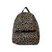 Zodaca Backpack, Leopard Print Microfiber Fabric Double Zippered Backpack Adjustable shoulder strap for Kids