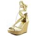 Michael Michael Kors Lilah Wedge Women US 9 Nude Wedge Sandal