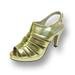 FLORAL Jules Women's Wide Width High Heel Platform Dress Slingback GOLD 11