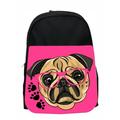 School Bag Dog Pink Pug Paws Kids Pre-School Backpack