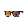 Polarized Premium Kush Color Mirror Horn Rim Hipster Gangster Sunglasses Orange