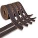 24 In. X 2-1/4 In. Genuine Cowhide Leather Belt Blanks Belt Strip Black Oil Tanned 5-6 Oz Thick