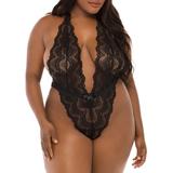 Oh La La Cheri Womens Plus Size Alessa Plunge Teddy Style-52-11153X