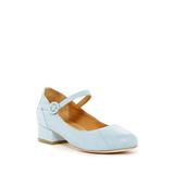 Cecelia New York Dion LIGHT BLUE Snake Mary-Jane Low Block Heel Retro Pumps (9)