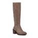 Lucky Brand Lk-Ritten Riding Boot Brindle Taupe Knee High Boots (11)