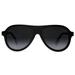 Bi-Focal Sun Readers Aviator Cool Factor Sunshade Sunglasses Matte Black - 2 / Black