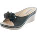 Gc Shoes Women's Sydney Rosette Slide Wedge Sandals