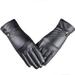 matoen Luxurious Women Girl Leather Winter Super Warm Gloves Cashmere