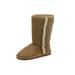 New Women's Tan Knitted Sweater Design Faux Suede Boots Size 9