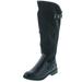 Eddie Marc Womens Gisel Mid Height Fashion Riding Boot