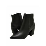 Qupid Milkway-07A Women's Vegan Leather Pointy Toe Ankle Booties