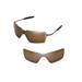 Walleva Brown Polarized Replacement Lenses for Oakley Probation Sunglasses