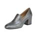 Naturalizer Womens Dany Leather Block Heel Loafer Heels