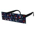 Womens Iced Out Rectangle Shield Rhinestone Lens Party Shade Sunglasses All Black