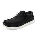 Bruno Marc Men's Black Linen Canvas Stretch Loafer Shoes Slip On Sneakers Statvus-01 Size 7 B(M) US