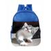 Toddler Bookbag Cat Kitty Grey White Kitten Kids Backpack Toddler