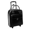 McKlein UPTOWN, Vertical Wheeled Ladies' Laptop Briefcase, Top Grain Cowhide Leather, Black (97695)