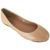 Shoes 18 Womens Classic Round Toe Ballerina Ballet Flat Shoes 8600 Nude Pu 7.5