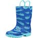 Norty Little Big Kids Boys Girls Waterproof PVC Rain Boots 41283-3MUSLittleKid Blue Whales