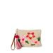 Time and Tru Women's Embroidered Flower Pouch