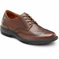 Dr. Comfort Wing Men's Dress Shoe: 15 Medium (B/D) Chestnut Lace