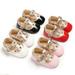 SUNSION Newborn Baby Crib Infant Toddler Girl Leather Moccasins Soft Sole Shoes