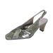 FLORAL Layla Women's Wide Width Glittery Slingback with Pleated Front Crystals GOLD 7