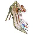 Exception28 by Anne Michelle, Lucite Clear High Heel Sandal - Pointed Open Toe Ankle Strap Shoe