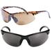 2 Pair of Unisex Bifocal Sport Wrap Sunglasses - Outdoor Reading Sunglasses