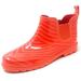 Rubber Rain Boots for Women - 5" Waterproof Ankle Boots for Women - Rain Footwear, Garden Boots for Ladies, Orange/Red, Size 9