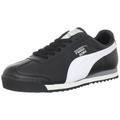 PUMA Men's Roma Basic Fashion Sneaker, Black/White/Silver - 8.5 D(M) US