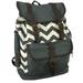Canvas Laptop Bookbag Vintage Cotton Canvas Daypack Casual Canvas Laptop Backpack Pattern Printed College Student Canvas School Backpack Fit 15 inch Laptop MacBook Chrome Book Ipad Travel Bag Chevron