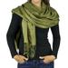 Belle Donne- Women's Scarf Viscose Pashmina Scarves / Shawl Wrap - Solid Colors - Olive