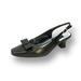 PEERAGE Adalyn Women Wide Width Leather Slingback Pump BLACK 6.5