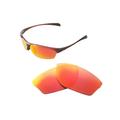 Walleva Fire Red Polarized Replacement Lenses for Maui Jim Hot Sands Sunglasses