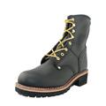 Ownshoe Men's Leather Boots Classic Handmade Looger Boots Lace Up Work Boots Tough Guy Style