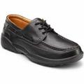 Dr. Comfort Patrick Men's Boat Shoe: 7.5 X-Wide (3E/4E) Black Lace