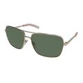 sunglasses jack spade wright/p/s 3ygp gold / re green polarized lens