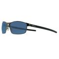 Piranha "Pulse" Matte Gunmetal Metal Frame Sunglasses with Ice Blue Mirror Lens