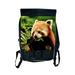 Childrens Backpacks Animal Red Panda Eating Large School Backpack