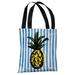 Fineapple - Blue Multi Tote Bag by OBC Tote Bag - 18x18