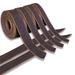 48 In. X 1-1/2 In. Genuine Cowhide Leather Belt Blanks Belt Strip Black Oil Tanned 5-6 Oz Thick