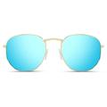 WearMe Pro - Geometric Round Gold Frame Retro Sunglasses