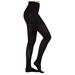 Waist high firm compression pantyhose medical stockings 20-30mmHg for men and women-closed toe, black, Small US/Medium EU
