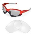 Walleva Clear Replacement Lenses for Oakley Racing Jacket Sunglasses