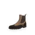 Gordon Rush Made In Italy Men's Zander Two Toned Suede Chelsea Boot, T.Moro/Paludo, 10 M US