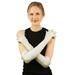 Elegant Satin Matte Finish Stretchy 19" Above Elbow Length Dress Gloves Silver