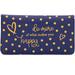 Checkbook Cover Check Book Case Printed Blue Polka Dot Wallet for Women 7 x 3.75 inches