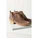 Jeffrey Campbell Taggart Suede Cutout Taupe Cut Out Pointed Western Booties